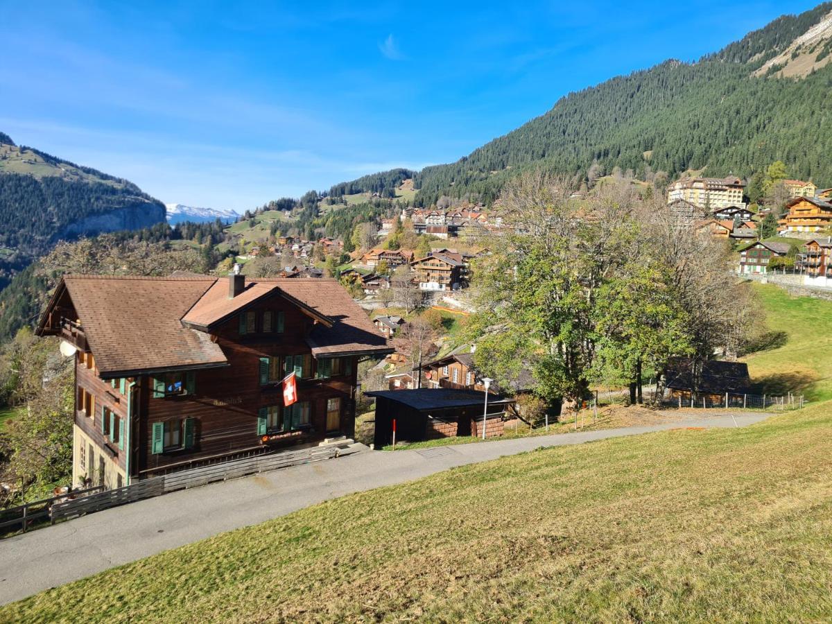 Traditional Chalet In Wengen - Top Floorアパートメント エクステリア 写真