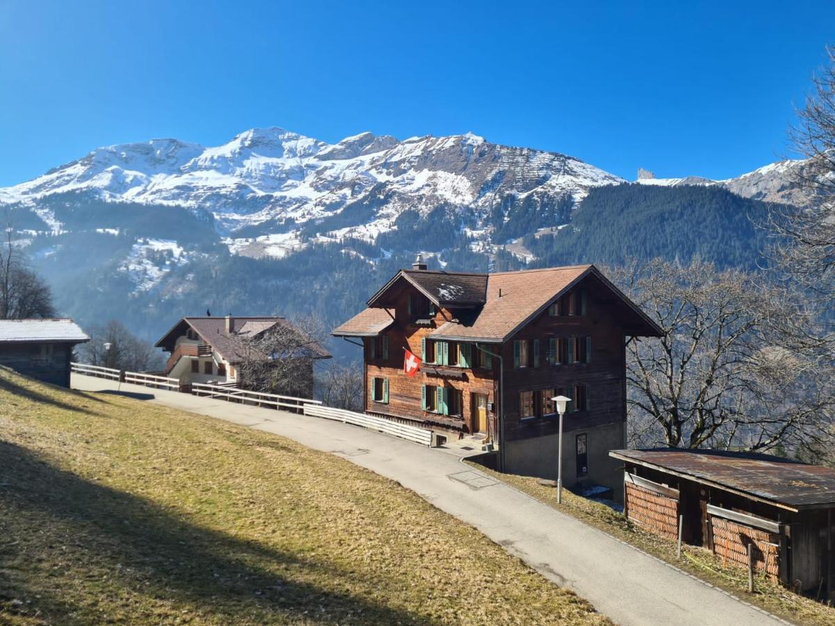 Traditional Chalet In Wengen - Top Floorアパートメント エクステリア 写真