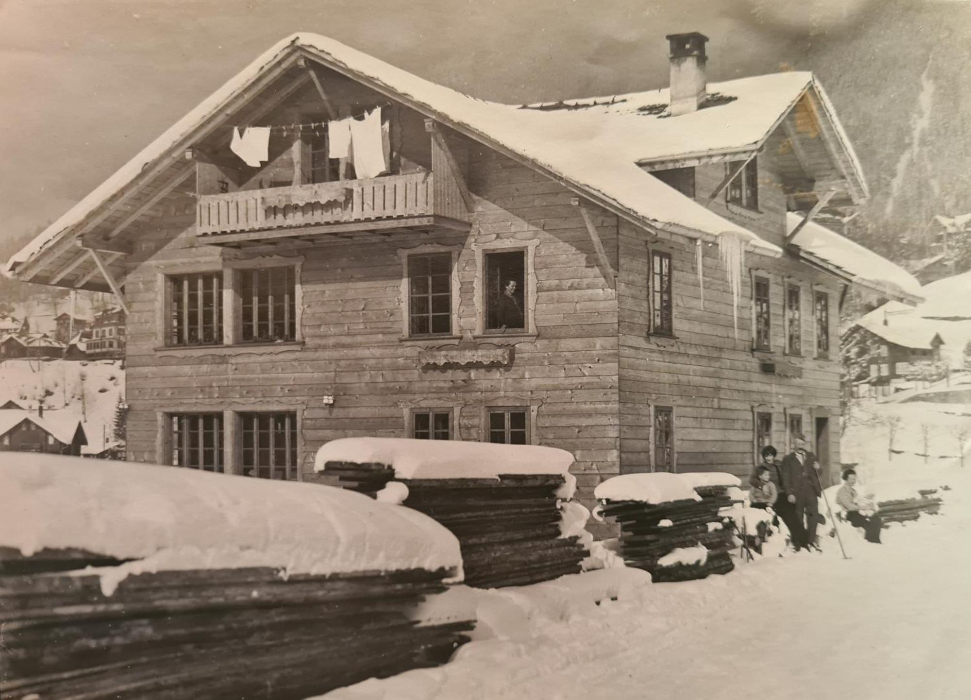 Traditional Chalet In Wengen - Top Floorアパートメント エクステリア 写真